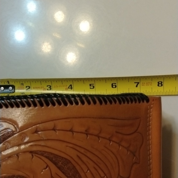 NWOT Vintage tooled Handbag 3 piece set - Picture 7 of 8